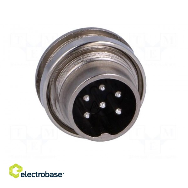 Connector: M16 | socket | male | soldering | PIN: 6 | 5A | 300V | IP40 фото 9