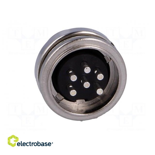 Connector: M16 | socket | male | soldering | PIN: 6 | 5A | 300V | IP40 | C091A image 5