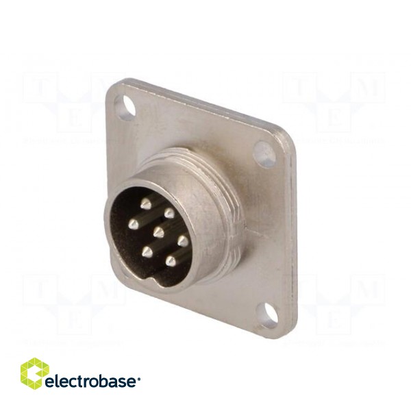 Connector: M16 | socket | male | soldering | PIN: 7 | 5A | 100V | IP65,IP67 image 2
