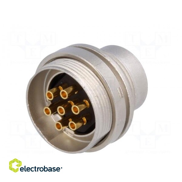 Connector: M16 | socket | male | soldering | PIN: 7 | 5A | 250V | IP40 image 6
