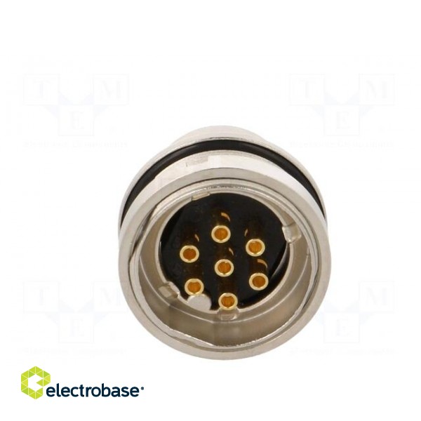 Connector: M16 | socket | male | soldering | PIN: 7 | 5A | 250V | IP68 image 5