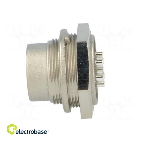 Connector: M16 | socket | male | soldering | PIN: 7 | 5A | 300V | IP40 image 3
