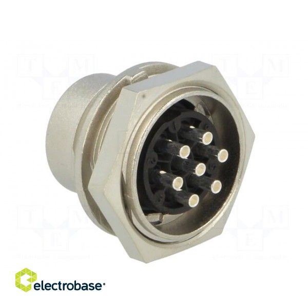 Connector: M16 | socket | male | soldering | PIN: 7 | 5A | 300V | IP40 image 4