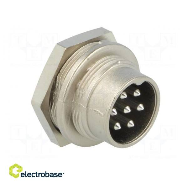 Connector: M16 | socket | male | soldering | PIN: 7 | 5A | 300V | IP40 image 8