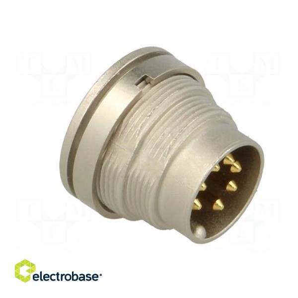 Connector: M16 | socket | male | soldering | PIN: 7 | 5A | 60V | IP40 paveikslėlis 8