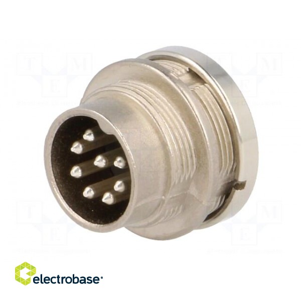 Connector: M16 | socket | male | soldering | PIN: 8 | 5A | 100V | IP65,IP67 image 2