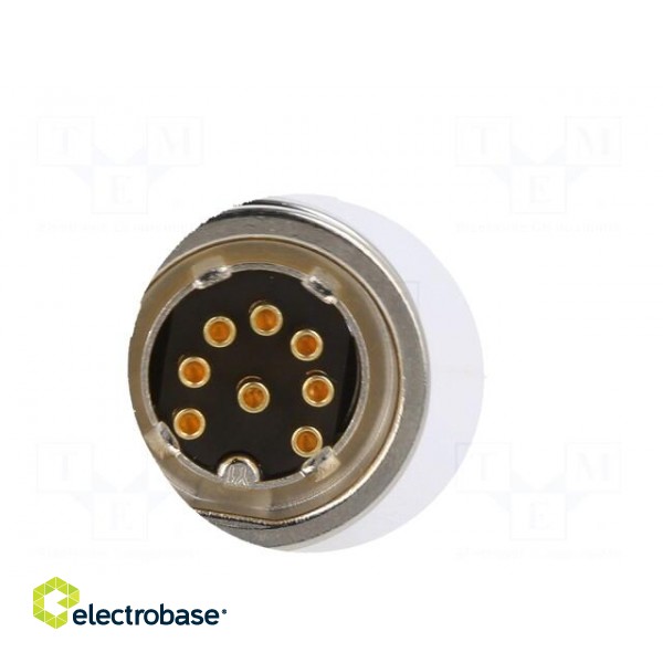 Connector: M16 | socket | male | soldering | PIN: 8 | 5A | 60V | IP40 paveikslėlis 5