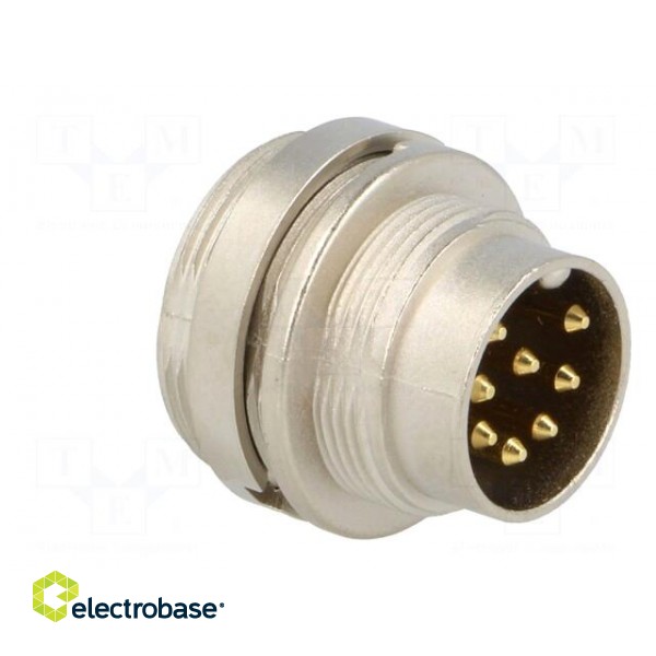 Connector: M16 | socket | male | soldering | PIN: 8 | 5A | 60V | IP40 image 8