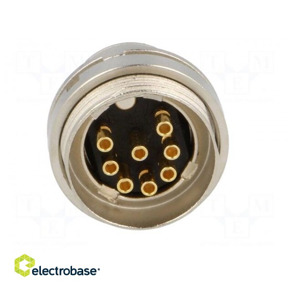 Connector: M16 | socket | male | soldering | PIN: 8 | 5A | 60V | IP40 paveikslėlis 5