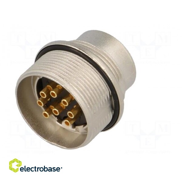 Connector: M16 | socket | male | soldering | PIN: 8 | 5A | 60V | IP68 paveikslėlis 6