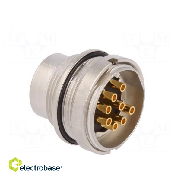 Connector: M16 | socket | male | soldering | PIN: 8 | 5A | 60V | IP68 image 4