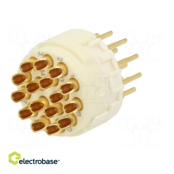Connector: M23 | contact insert | PIN: 16 | male | soldering | for cable image 6