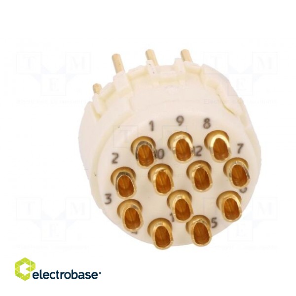 Connector: M23 | contact insert | PIN: 12 | male | soldering | 200V | 8A фото 5