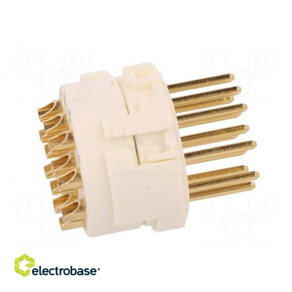Connector: M23 | contact insert | PIN: 12 | male | soldering | 200V | 8A paveikslėlis 7