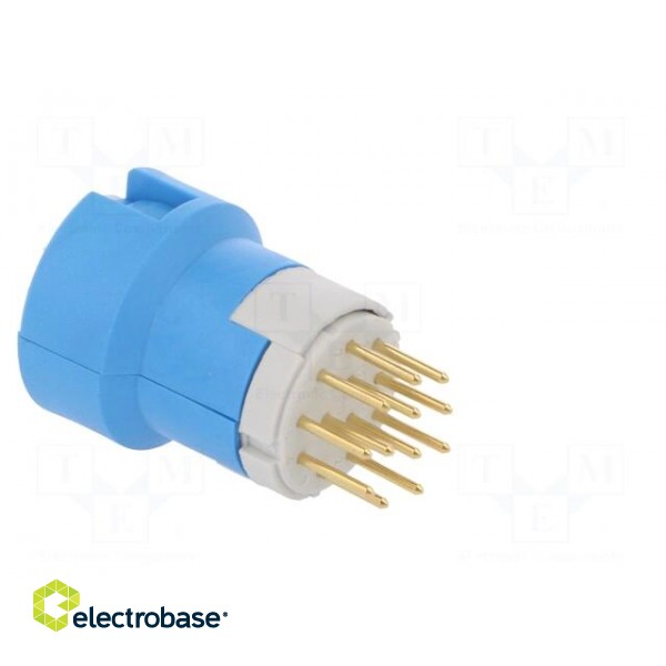 Connector: M23 | contact insert | PIN: 12 | male | soldering | for cable paveikslėlis 8