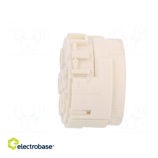 Connector: M23 | PIN: 6 | male | crimped | w/o contacts | 300V | 20A paveikslėlis 3