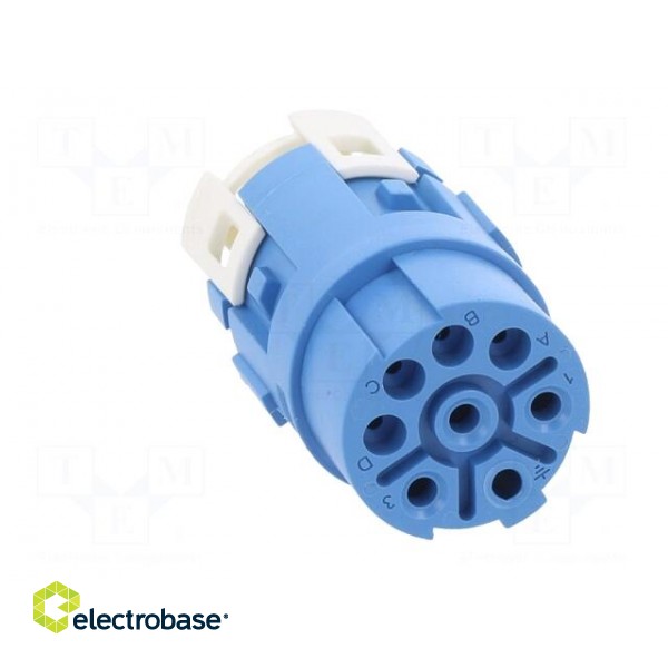 Connector: M23 | contact insert | PIN: 8(4+4) | female | for cable image 9