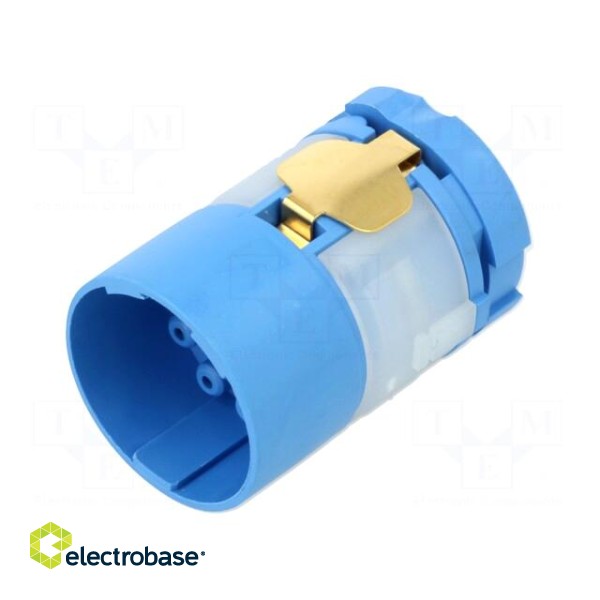 Connector: M23 | contact insert | PIN: 8(4+4) | male | crimped image 1