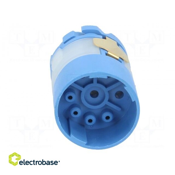 Connector: M23 | contact insert | PIN: 8(4+4) | male | for cable image 5