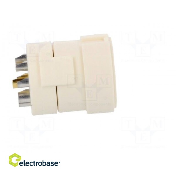 Connector: M23 | contact insert | PIN: 9(1+8) | female | soldering image 7