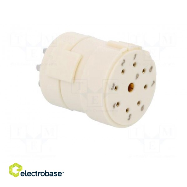 Connector: M23 | contact insert | PIN: 9(1+8) | female | soldering image 8