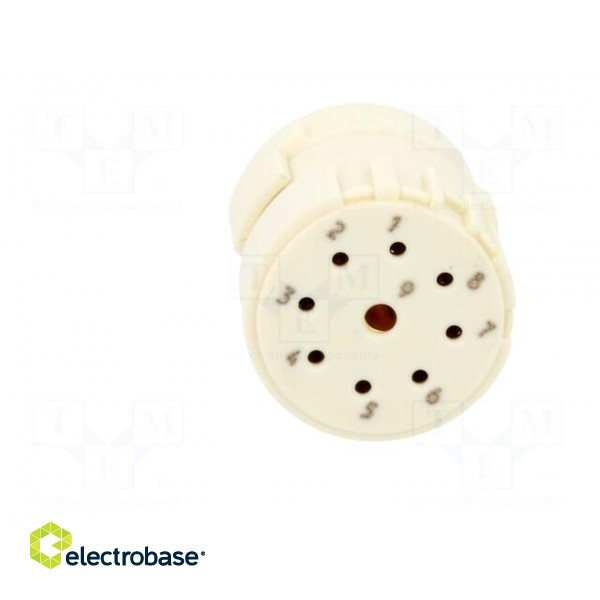 Connector: M23 | contact insert | PIN: 9(1+8) | female | soldering image 9
