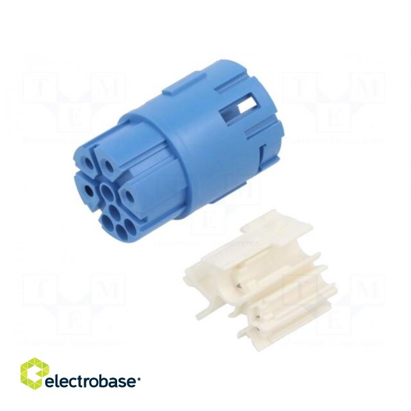 Connector: M23 | contact insert | PIN: 9(4+5) | female | crimped paveikslėlis 1