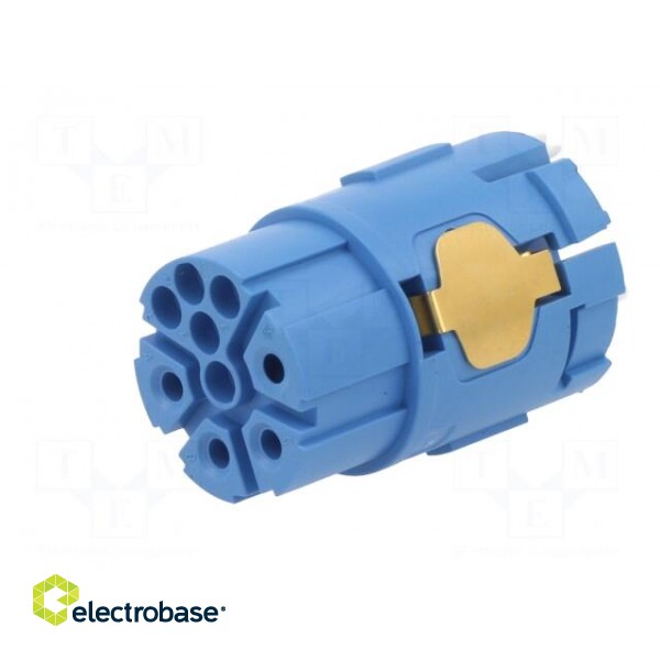 Connector: M23 | contact insert | PIN: 9(4+5) | female | crimped paveikslėlis 2