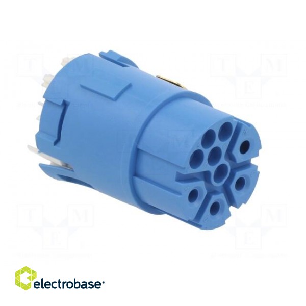 Connector: M23 | contact insert | PIN: 9(4+5) | female | crimped paveikslėlis 8