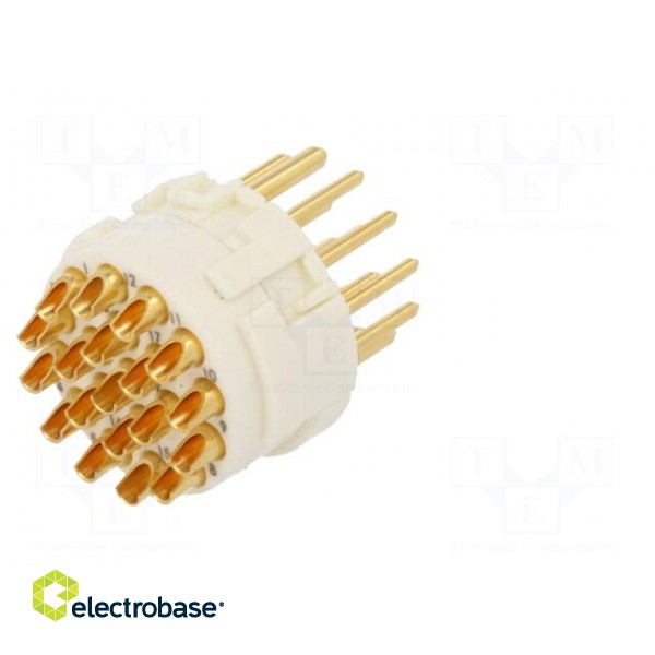 Connector: M23 | contact insert | PIN: 19(3+16) | male | soldering image 6