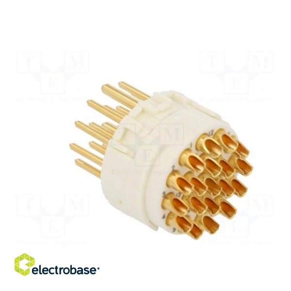 Connector: M23 | PIN: 19(3+16) | male | soldering | 100V | Inom 1: 10A фото 4