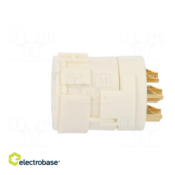 Connector: M23 | PIN: 6 | female | soldering | 300V | 20A | Series: Han M23 image 3
