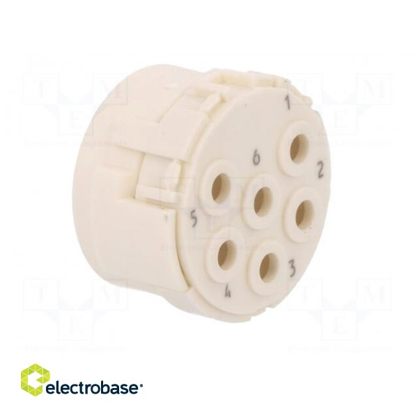 Connector: M23 | PIN: 6 | male | crimped | w/o contacts | 300V | 20A фото 8