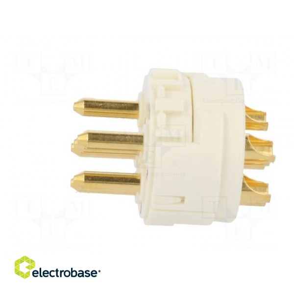 Connector: M23 | PIN: 6 | male | soldering | 300V | 20A | Series: Han M23 paveikslėlis 3