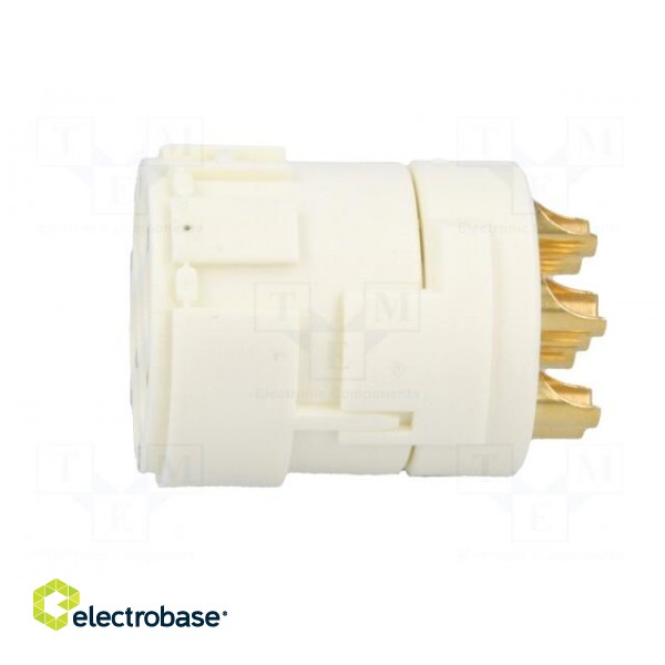 Connector: M23 | contact insert | PIN: 7 | female | soldering | 300V | 20A image 3