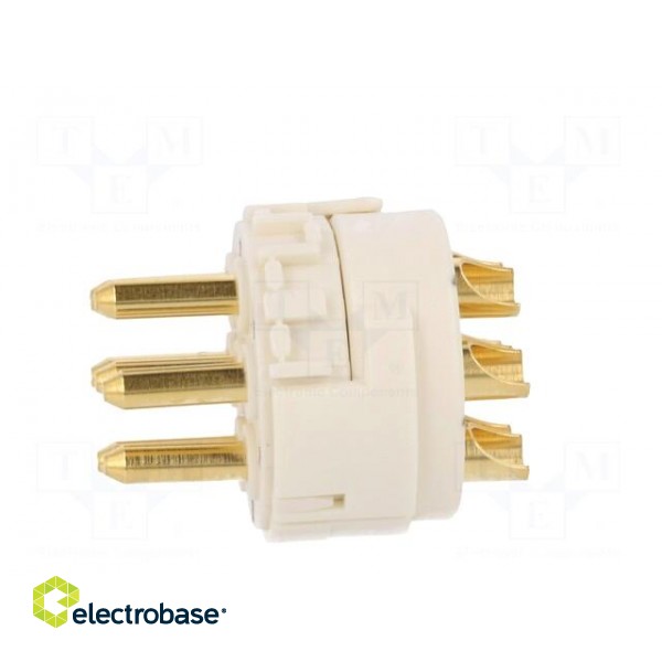 Connector: M23 | PIN: 7 | male | soldering | 300V | 20A | Series: Han M23 paveikslėlis 3