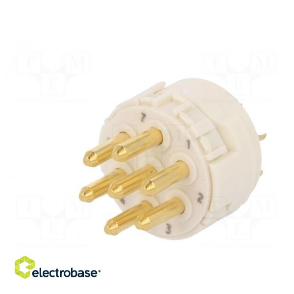 Connector: M23 | contact insert | PIN: 7 | male | soldering | 300V | 20A image 2