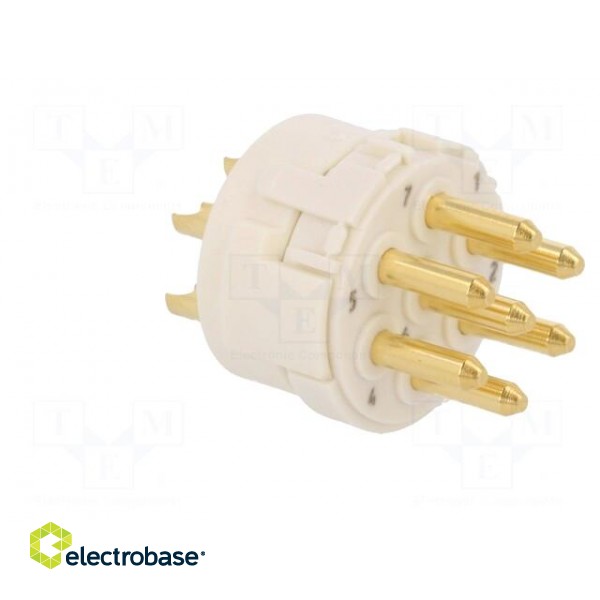 Connector: M23 | contact insert | PIN: 7 | male | soldering | 300V | 20A image 8