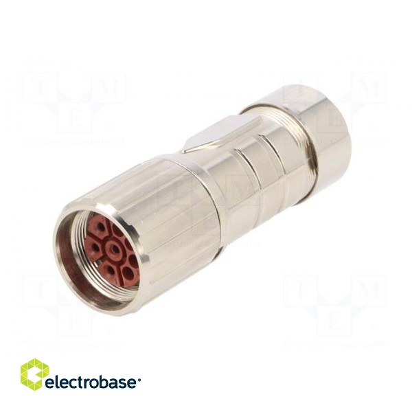 Connector: M23 | contact insert | PIN: 8 | soldering,crimped | 630V image 2