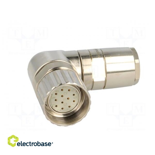 Connector: M23 | plug | PIN: 12 | female | soldering | for cable | 7.5A image 9