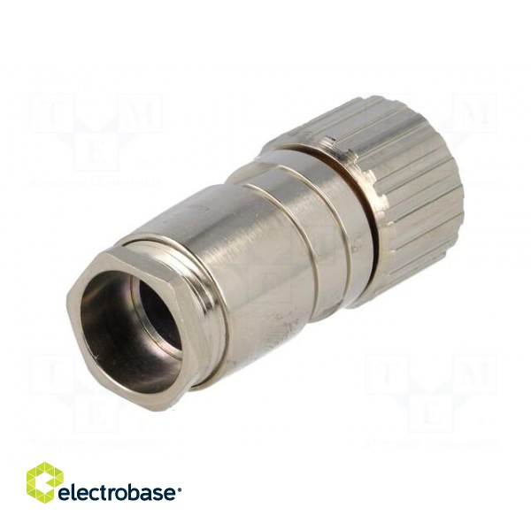 Connector: M23 | plug | PIN: 12 | female | soldering | for cable | 7.5A фото 6