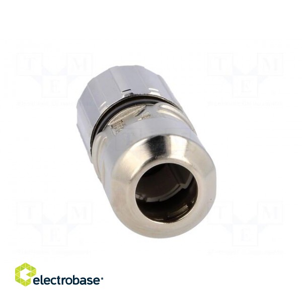 Connector: M23 | plug | PIN: 12 | female | soldering | for cable | 7A | IP68 фото 5