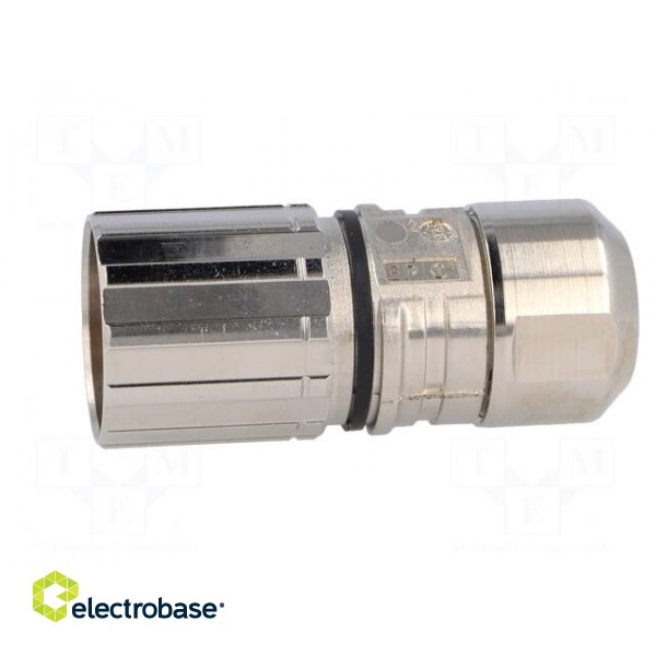 Connector: M23 | plug | PIN: 12 | female | soldering | for cable | 7A | IP68 фото 3