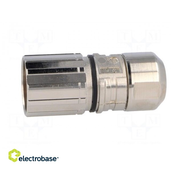 Connector: M23 | plug | PIN: 12 | female | soldering | for cable | 7A | IP68 paveikslėlis 3