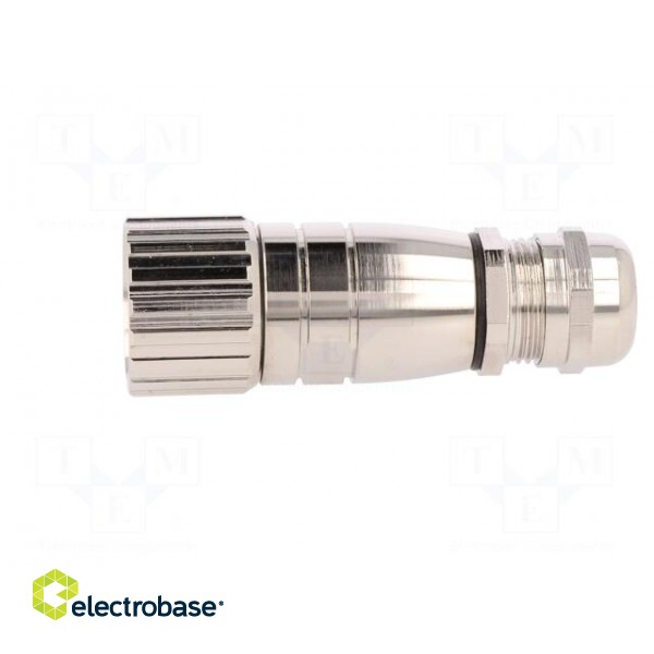 Connector: M23 | plug | PIN: 12 | female | soldering | for cable | 8A | IP67 image 3