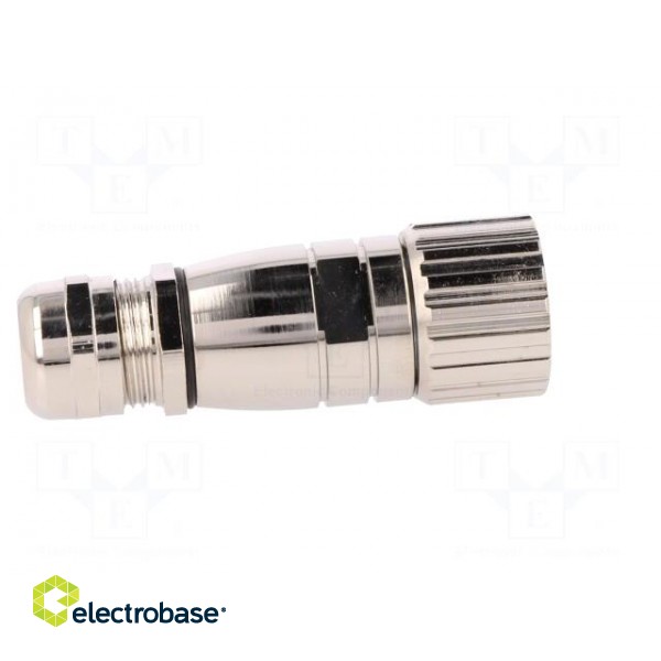 Connector: M23 | plug | PIN: 12 | female | soldering | for cable | 8A | IP67 фото 7