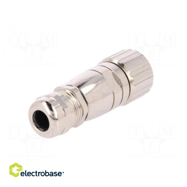 Connector: M23 | plug | PIN: 12 | female | soldering | for cable | 8A | IP67 фото 6
