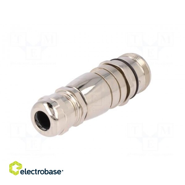 Connector: M23 | plug | PIN: 12 | male | soldering | for cable | straight paveikslėlis 6
