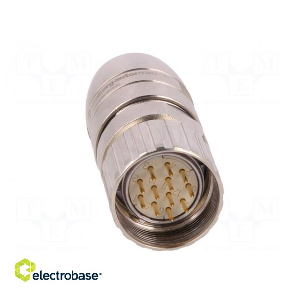 Connector: M23 | plug | PIN: 12 | male | screw terminal | for cable | IP67 фото 9