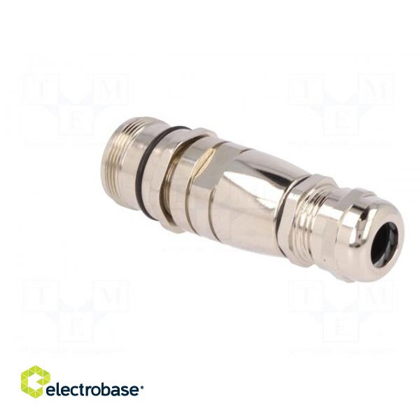 Connector: M23 | plug | PIN: 12 | male | soldering | for cable | straight фото 4